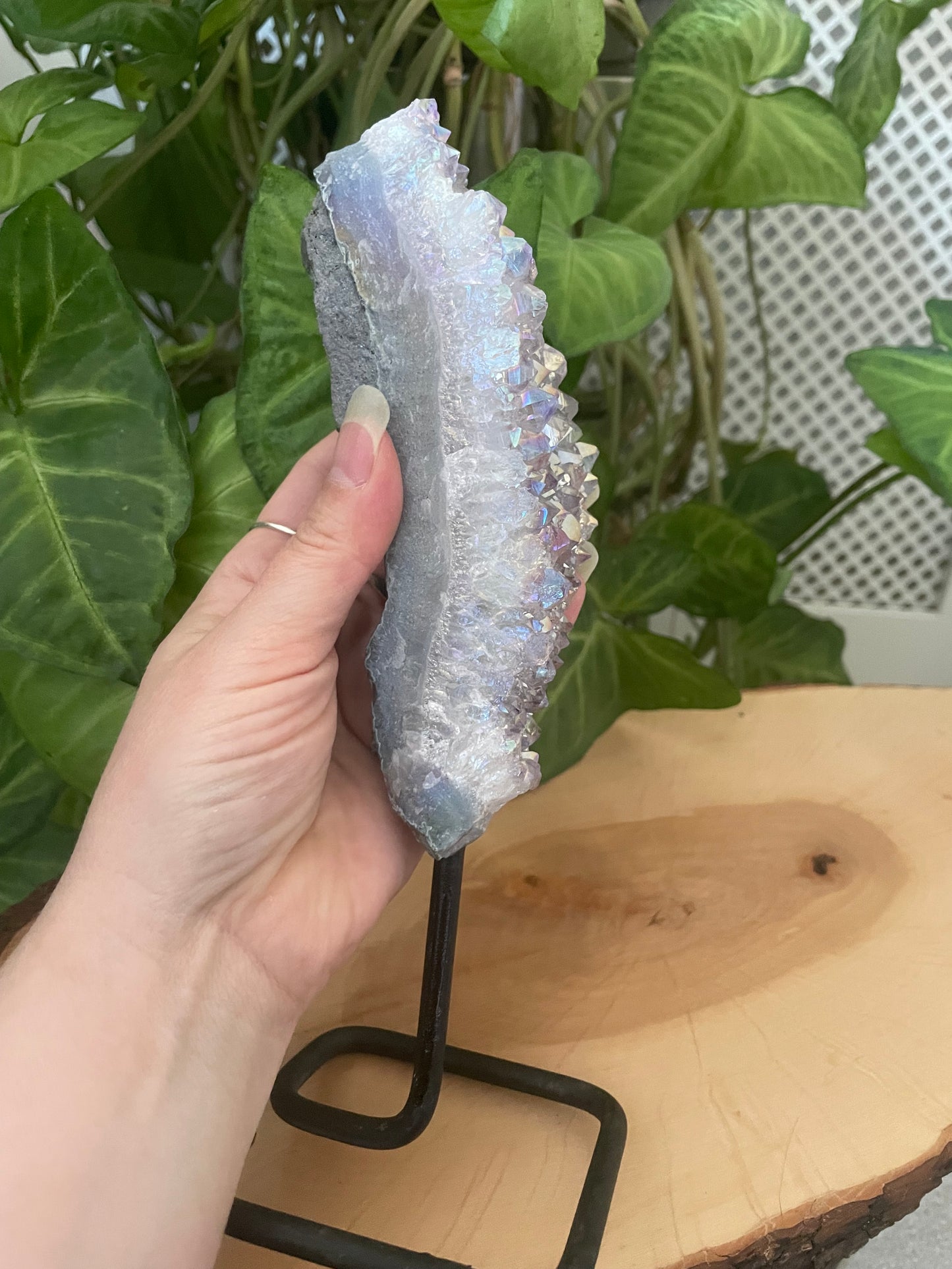 Aura Amethyst on Stand - 24cm x 8.5cm - 610g
