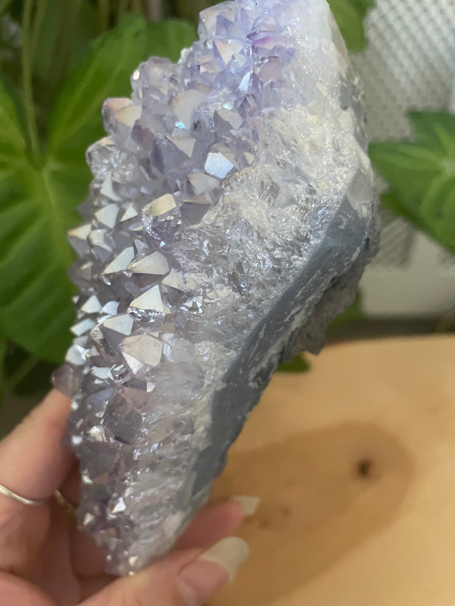 Aura Amethyst on Stand - 24cm x 8.5cm - 610g