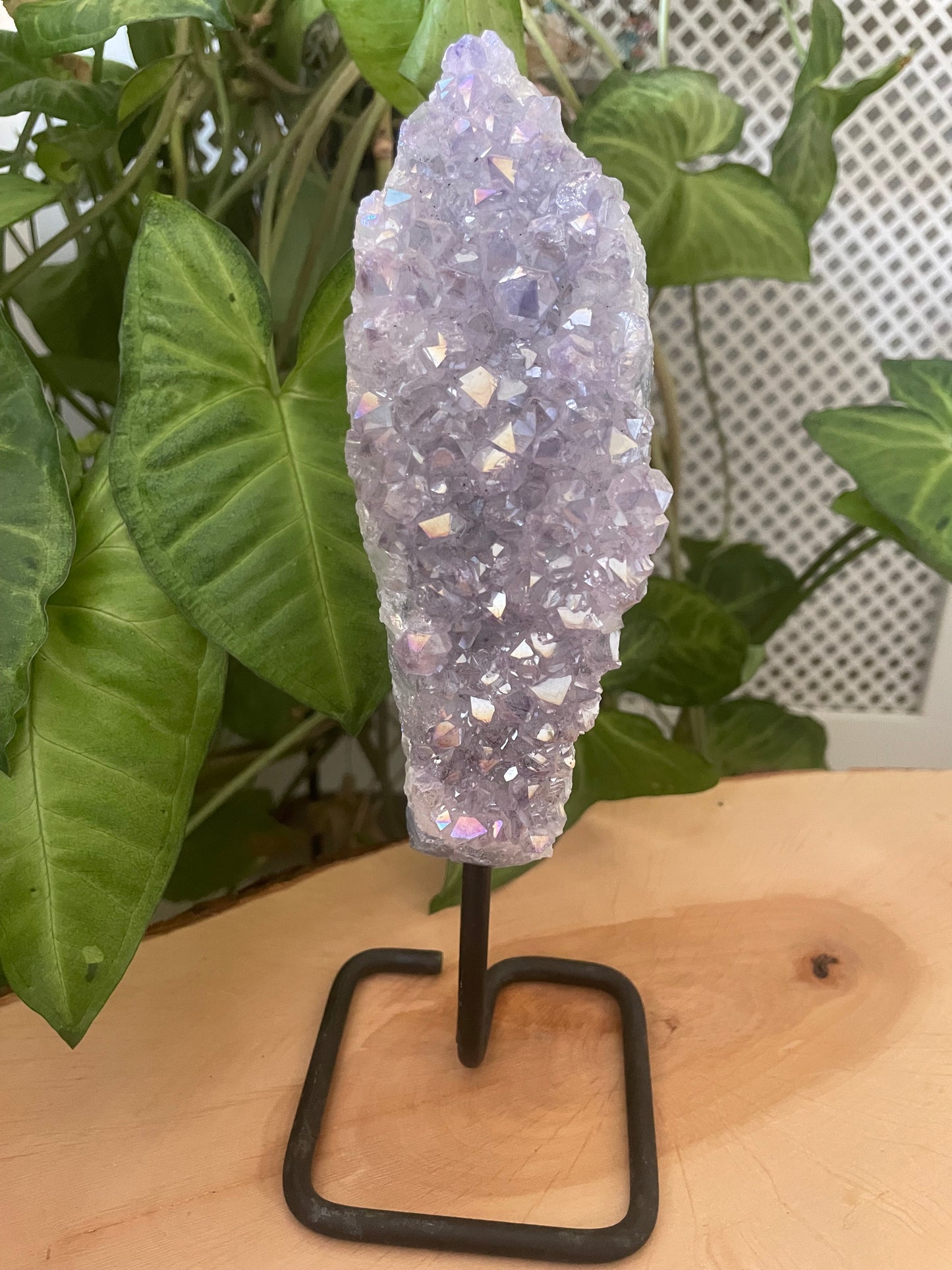 Aura Amethyst on Stand - 24cm x 8.5cm - 610g