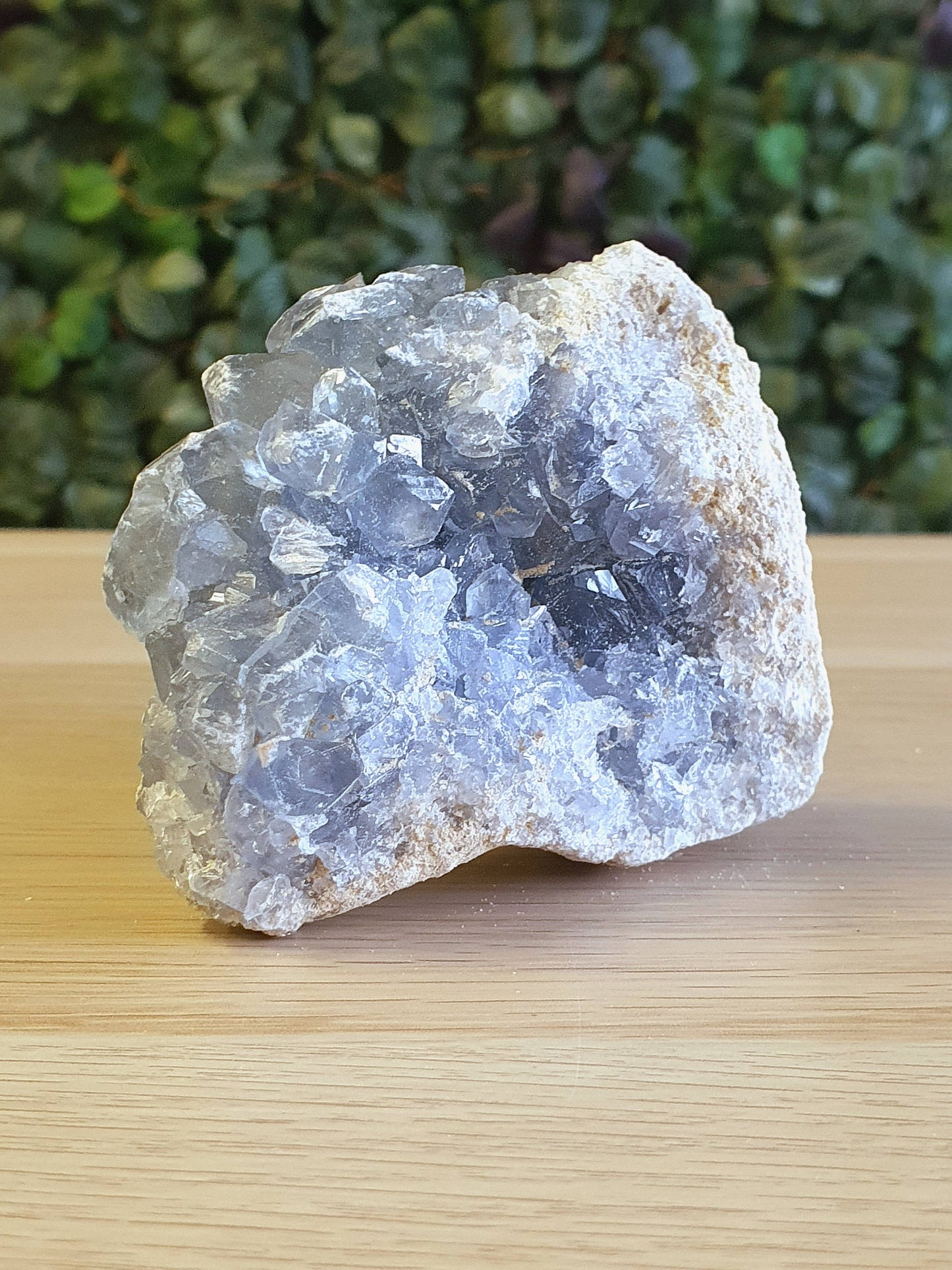 Celestine Cluster - 10cm x 7.5cm -  614g