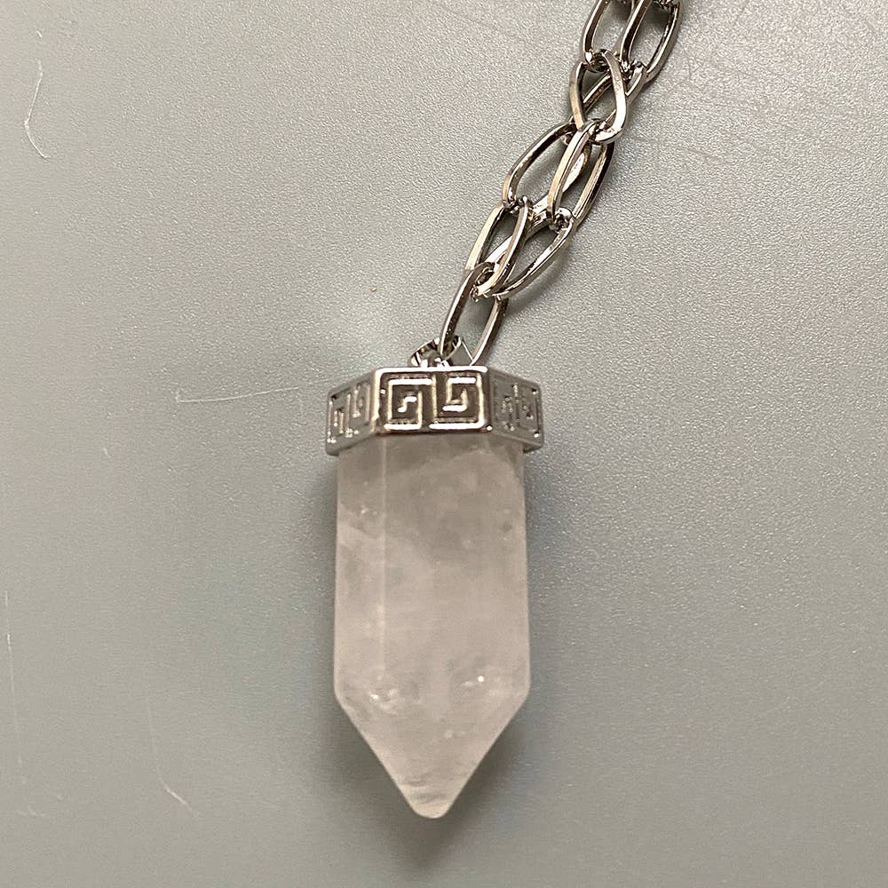 Chunky  Clear Quartz Pendant