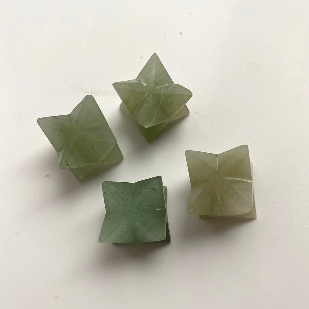 Green Aventurine Small Merkaba Star