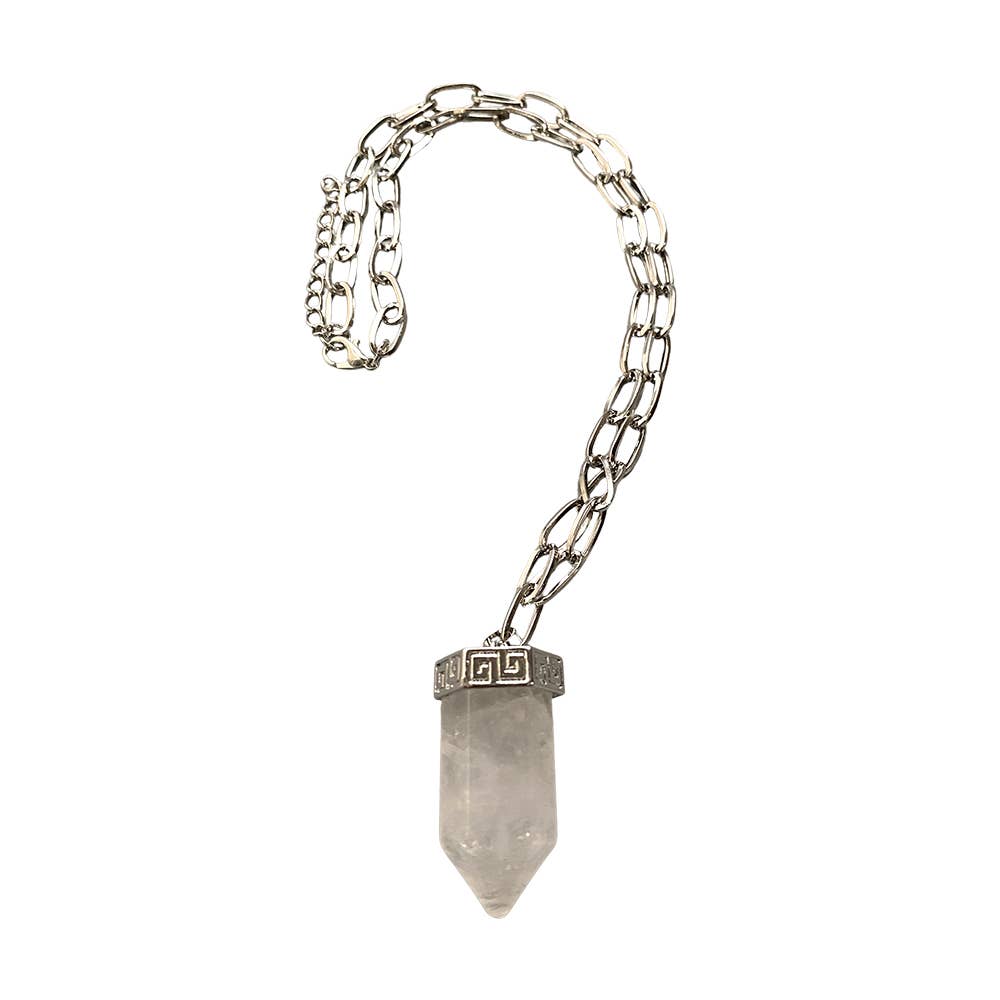 Chunky  Clear Quartz Pendant
