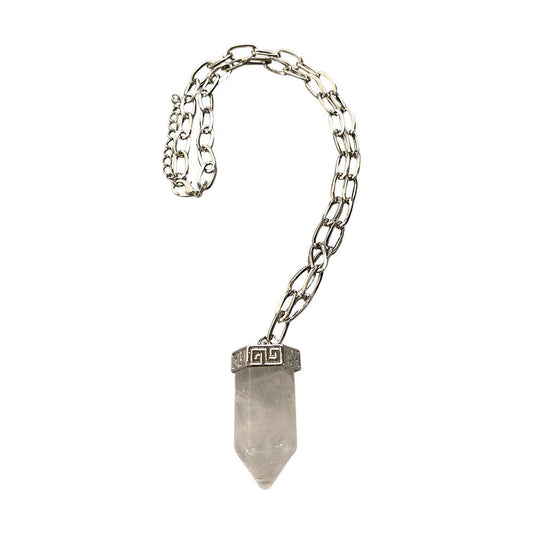 Chunky  Clear Quartz Pendant