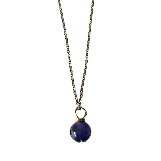 Halo Gemstone Pendant: Amethyst / Sphere