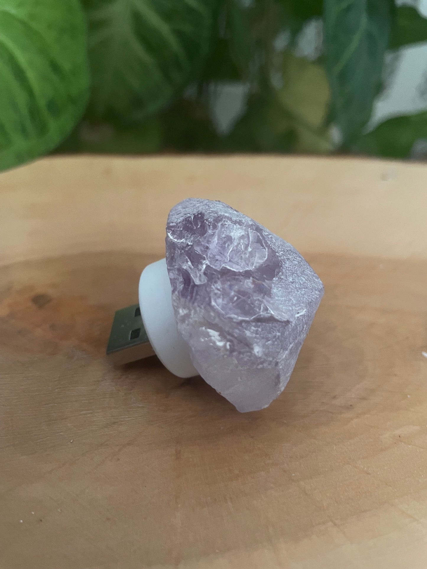 Mini USB Amethyst nightlight