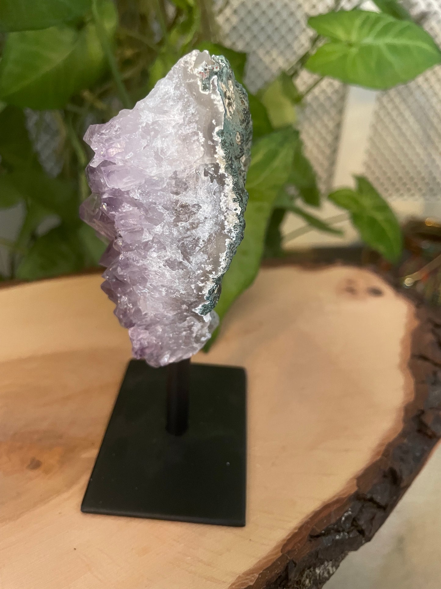Amethyst on stand
