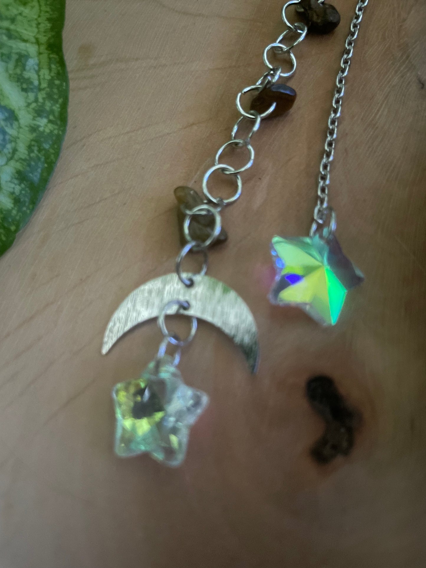 Handmade tiger eye hair stick