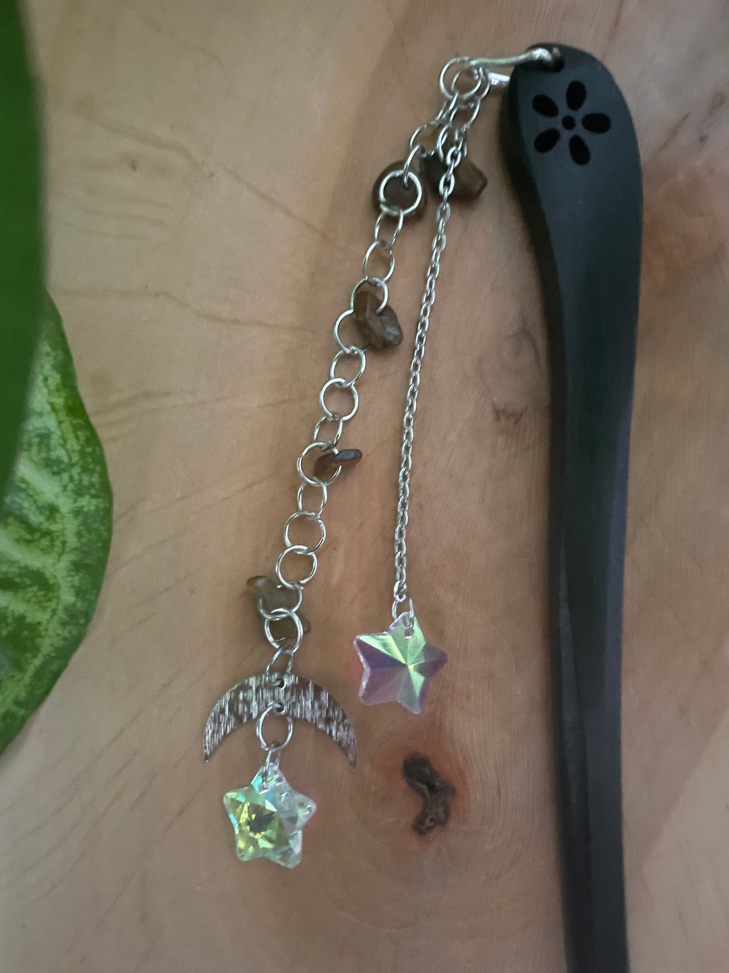 Handmade tiger eye hair stick