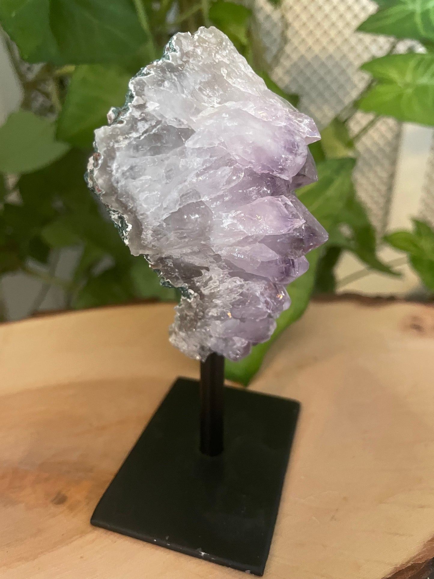 Amethyst on stand